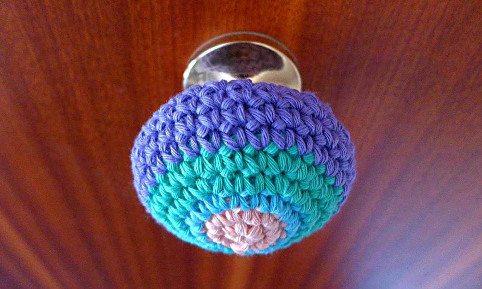 Crochet door knob round covers