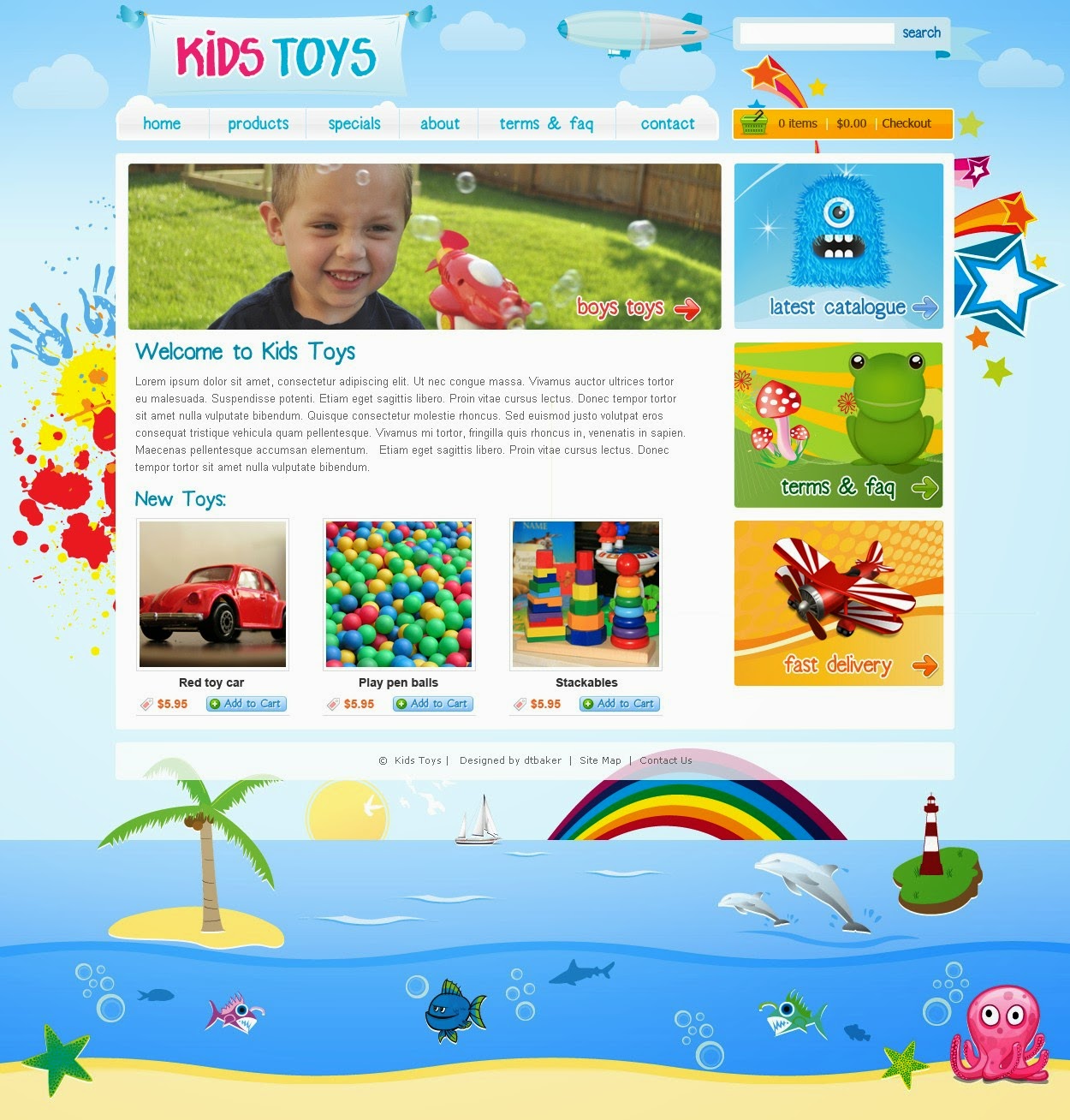 dịch vụ thiết kế web bán hàng đồ chơi