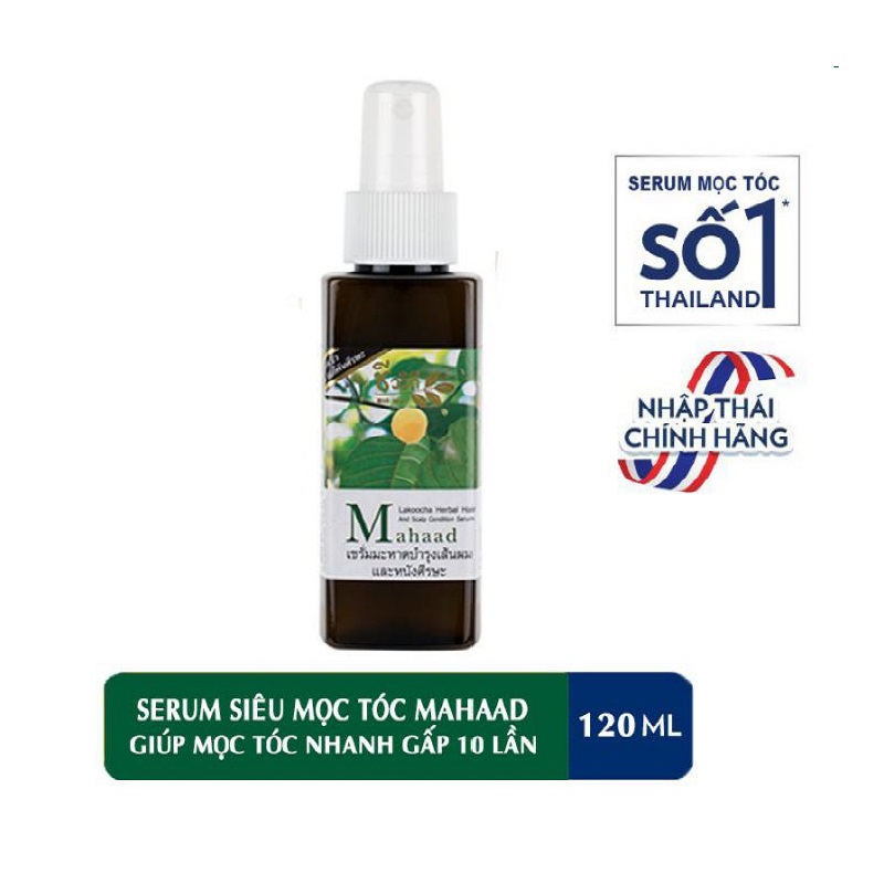 Xịt Dưỡng Kích Thích Mọc Tóc Thái Lan Serum Bio Way MAHAAD 120ml