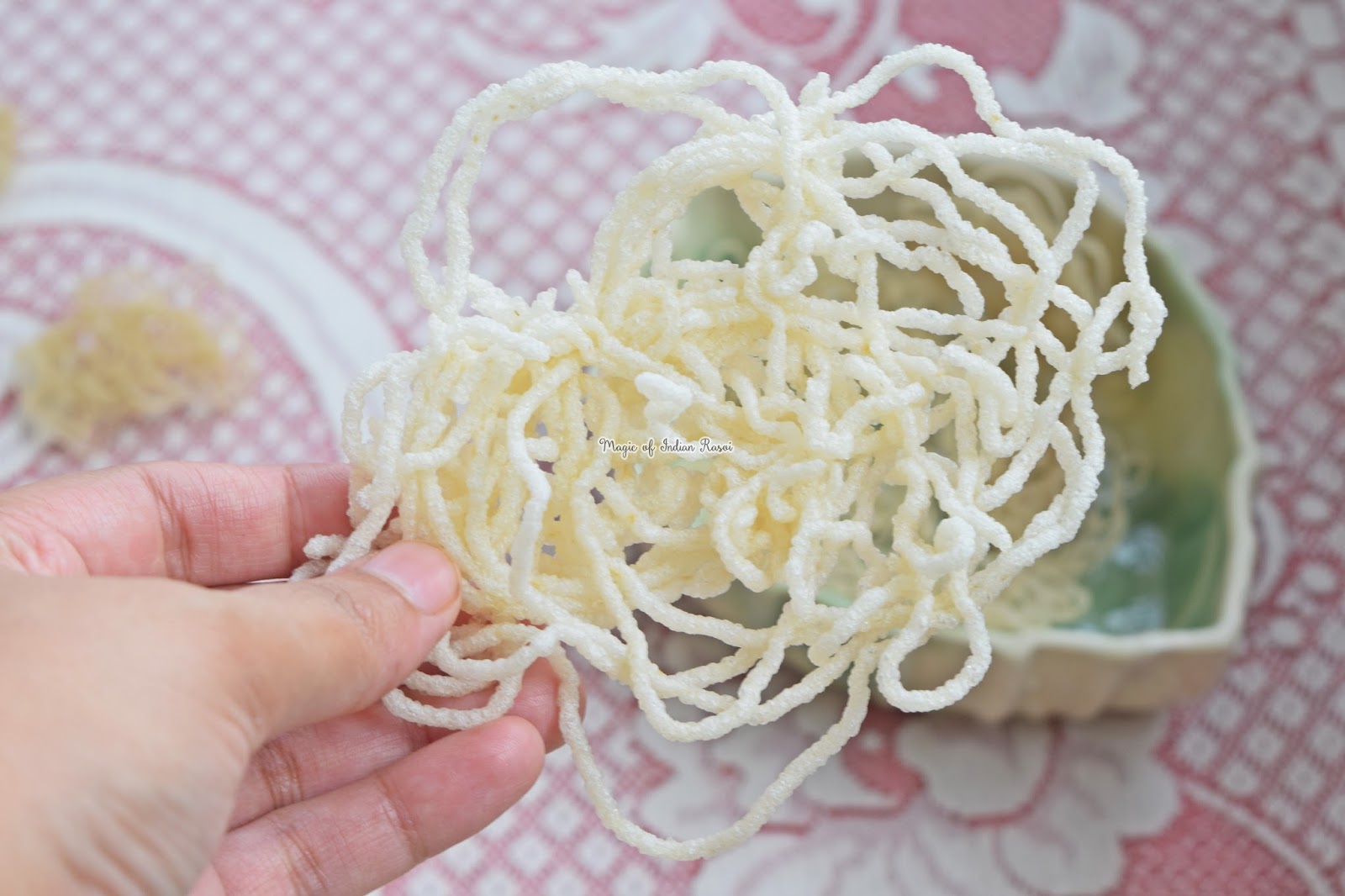 Rice Sev Chips Recipe तांदळाची कूरड्ई Rice Laccha Wafers