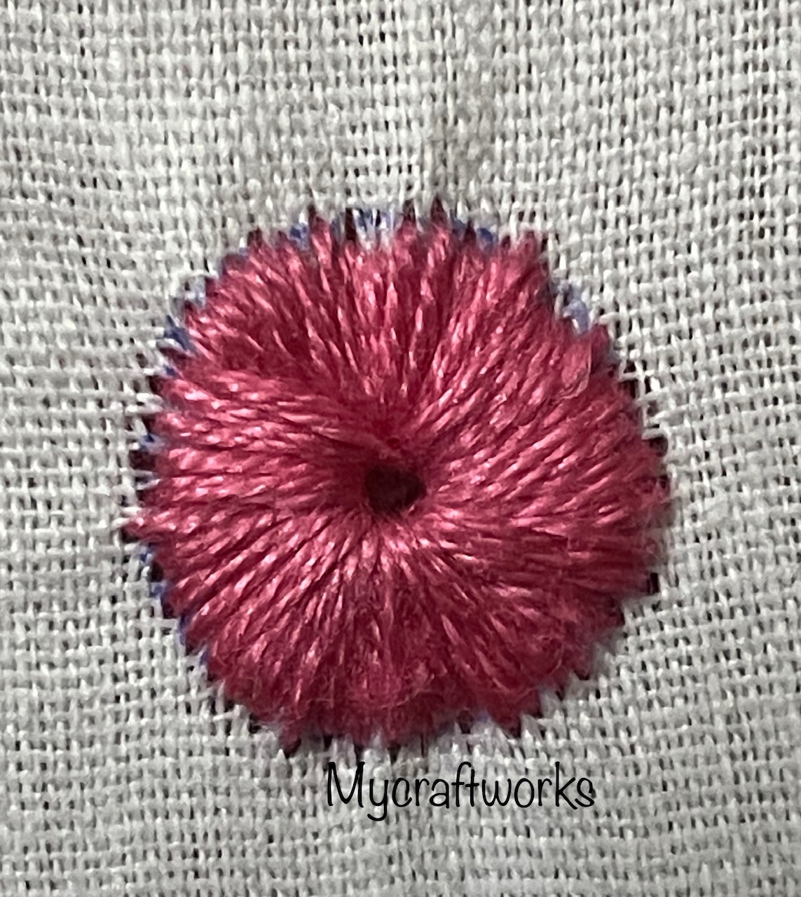 MY CRAFT WORKS Embroidery Stitch Tutorial Eyelet Stitch