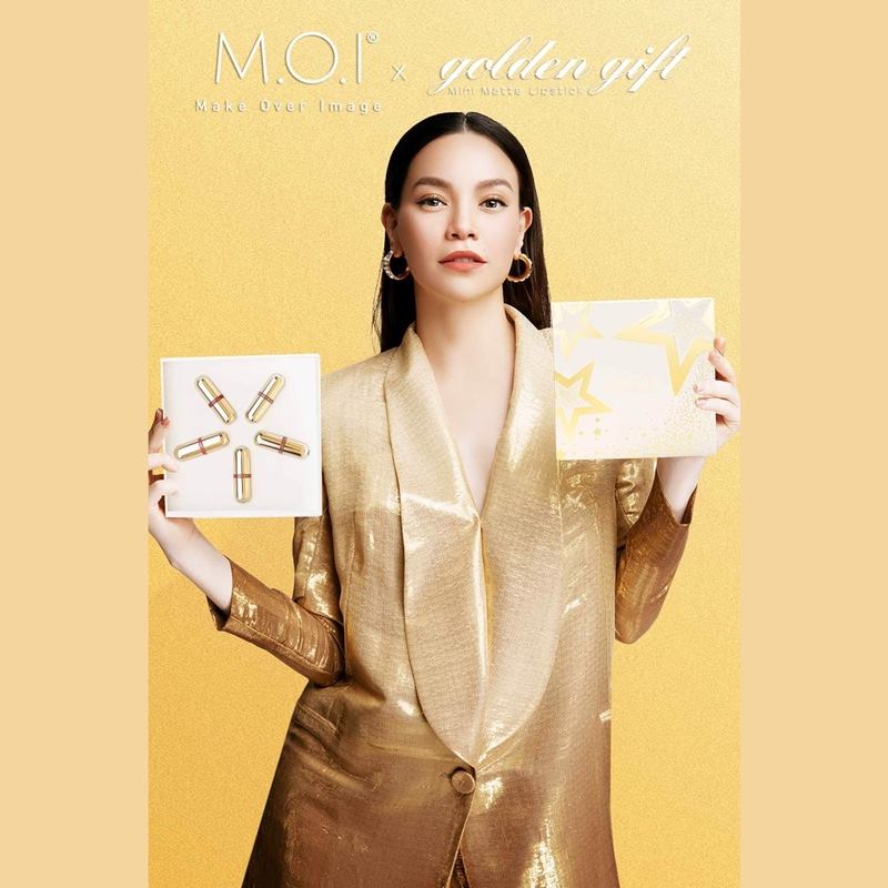 MOI Set Beautiful 5 thỏi son mini Golden Gift