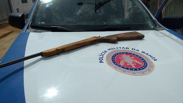 24ª CIPM prende homem por posse ilegal de arma de fogo e ameça em Caldeirão Grande