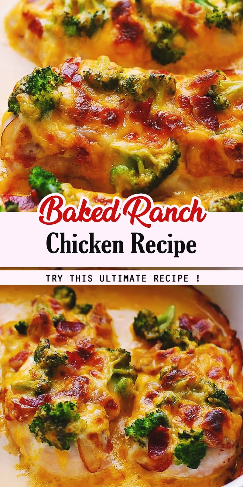 BAKED RANCH CHICKEN RECIPE - 3 SECONDS