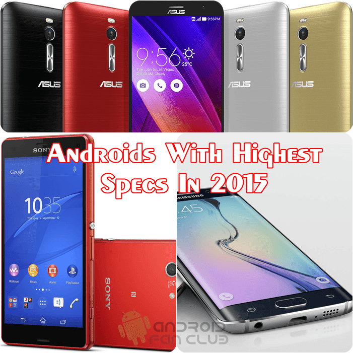 Highest Specs Android Smartphones in 2015