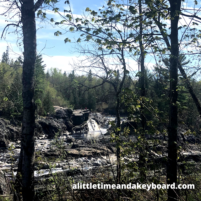Spying a cascade at Jay Cooke State Park in Carlton, Minnesota