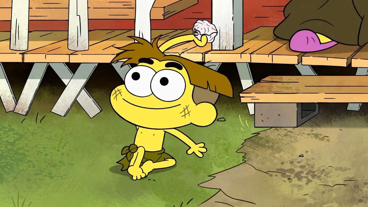 Shirtless Drawn Cartoon Boys: Shirtless Cricket Green in Big City Greens