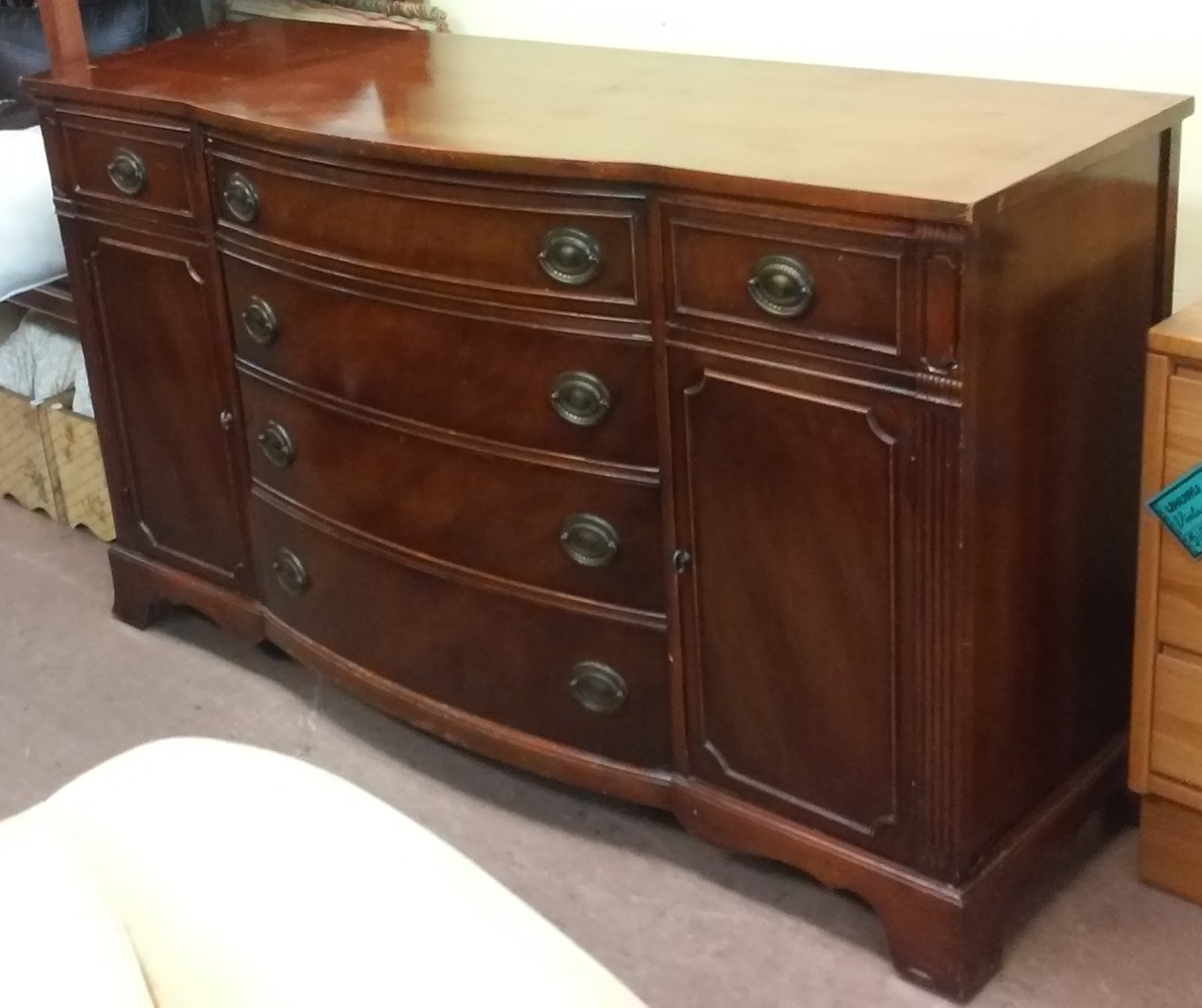 UHURU FURNITURE & COLLECTIBLES SOLD Bernhardt Regency Mahogany Buffet