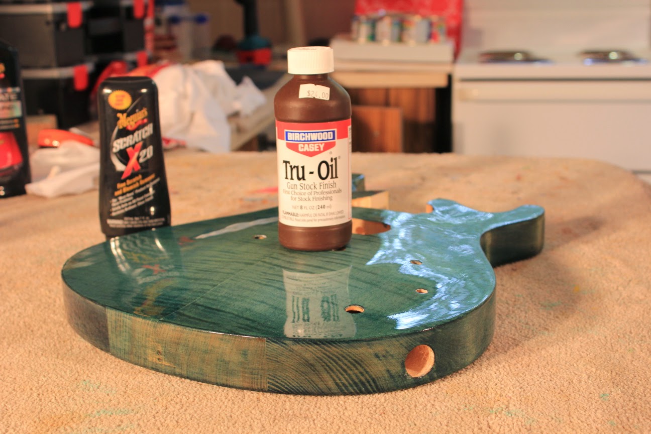 Guitar Kit Builder: Solid Body PRS: Polishing Tru-Oil with Meguiar's