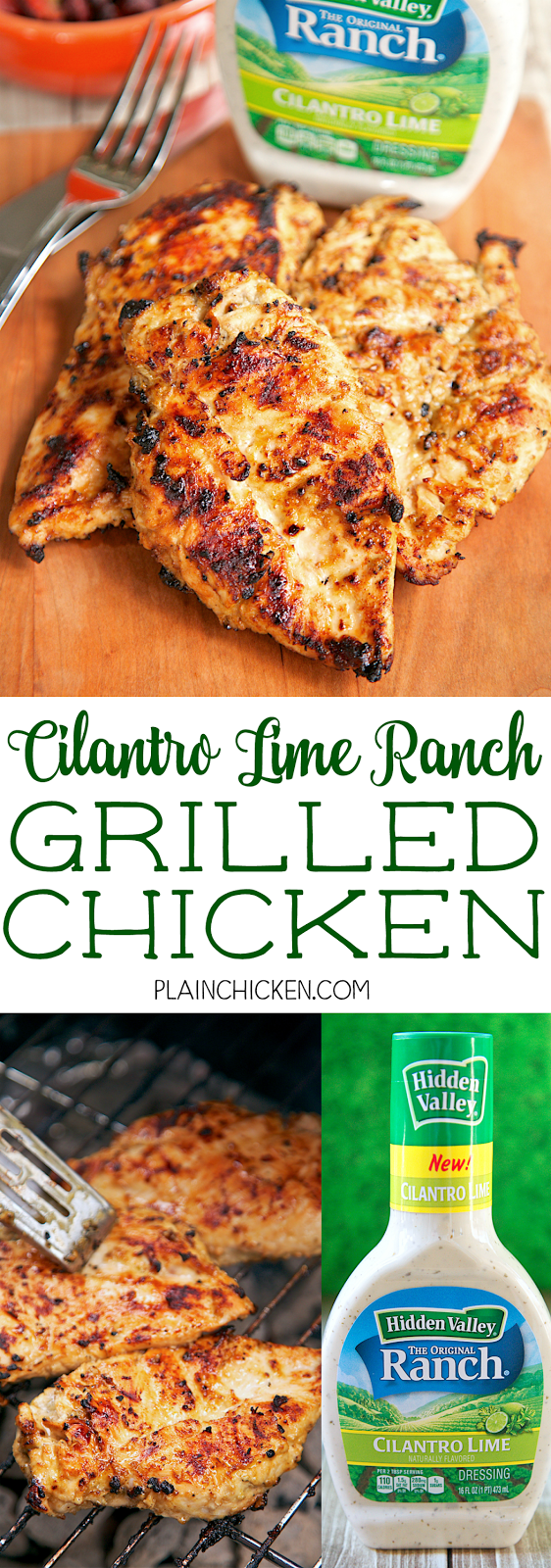 Cilantro Lime Ranch Grilled Chicken Plain Chicken®