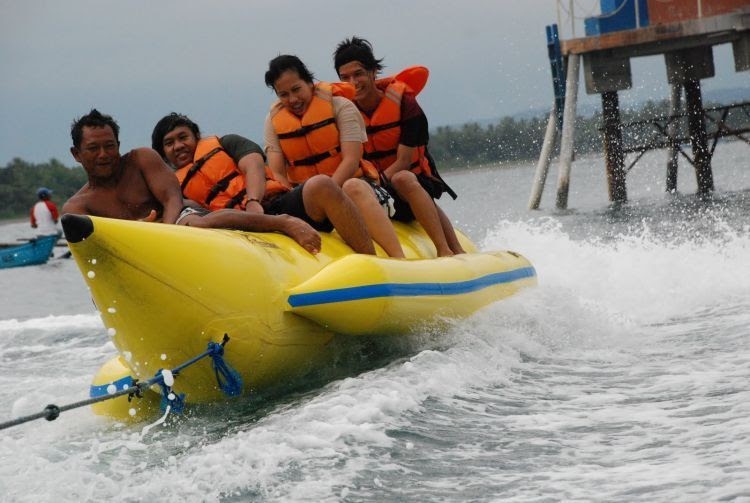 Banana Boat Batu Karas Operator Body Rafting Guha Bau