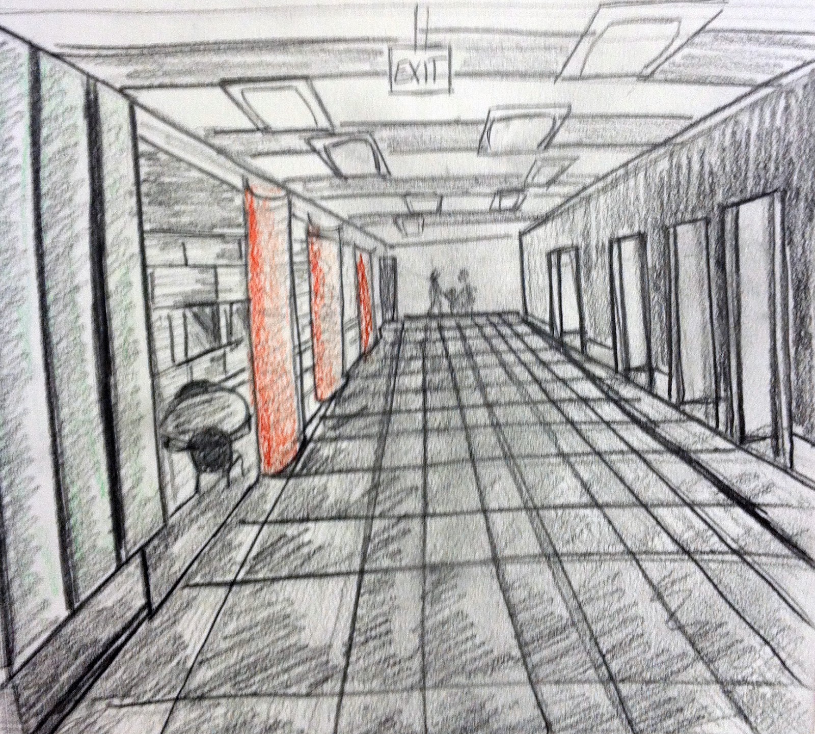 Meghans Interior Design One Point Perspective