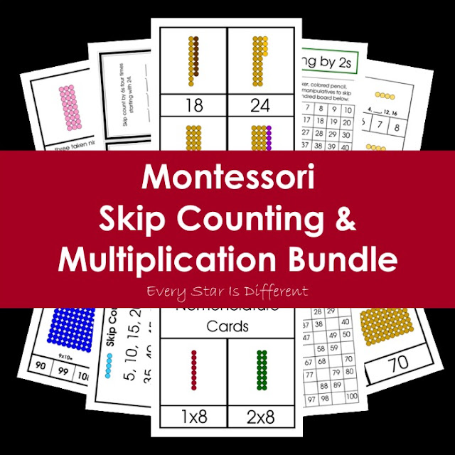 Montessori Skip Counting and Multiplication Bundle