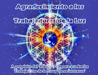 Camino a la Gracia de Dios desea agradecer a sus lectores del blog y seguidores de los vídeos de You Tube que se difunden cada día, por la respuesta que tuvo el Llamado urgente a los Trabajadores de la Luz para el anclaje de las Energías que ingresaron entre los días 9 y 10 de abril, que se divulgó en varios idiomas.