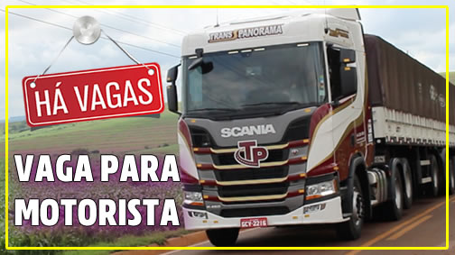 Trans panorama abre novas vagas para Carreteiro