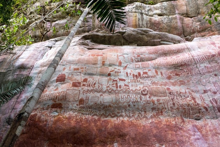 Discovery of Inscriptions on Northern edge of the Amazon River depicts giant Ice Age creatures
