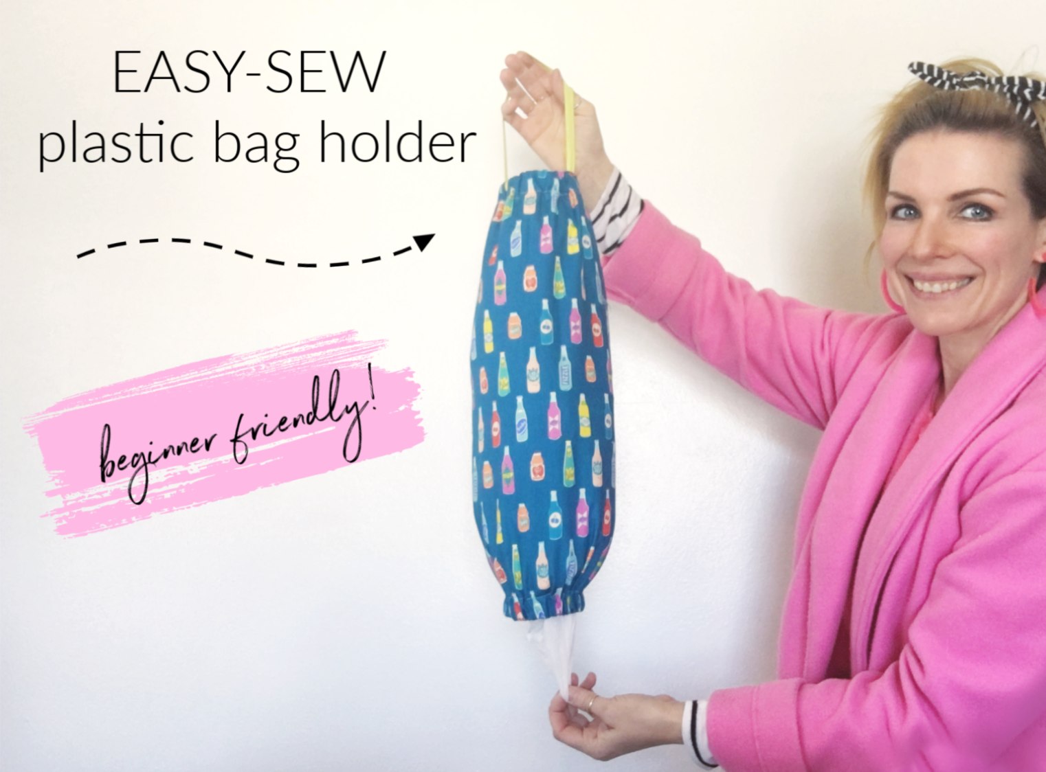 make plastic bag holder