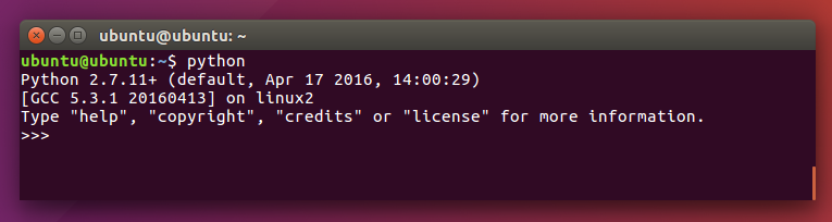 Membuka Interpreter Python di Ubuntu