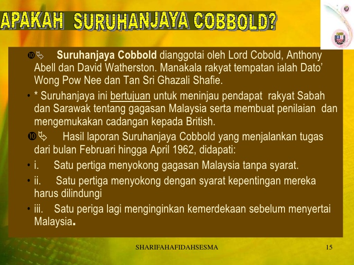 Anak Anak Malaysia Suruhanjaya Cobbold