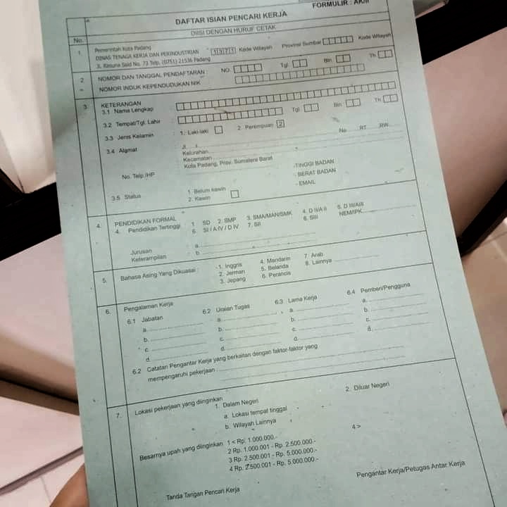 Cara dan Syarat Serta Biaya Membuat Kartu Kuning (AK1) di Disnaker ...