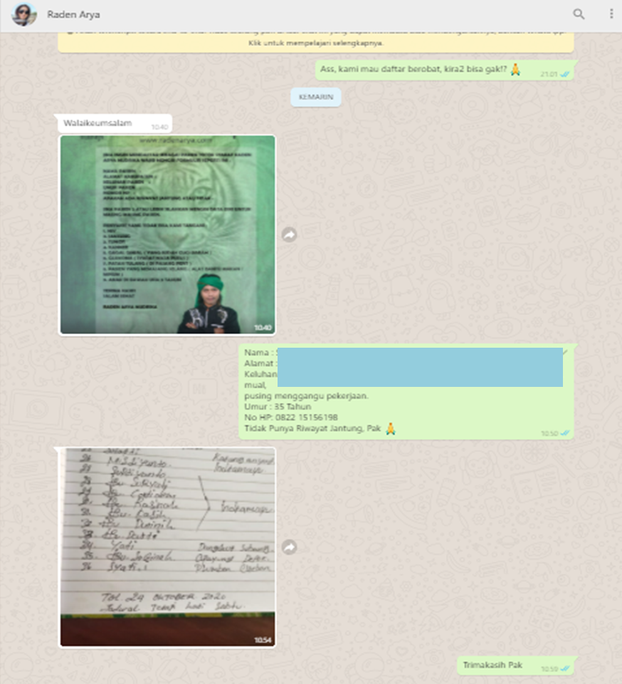 Cara Berobat Ke Raden Arya Mudrika