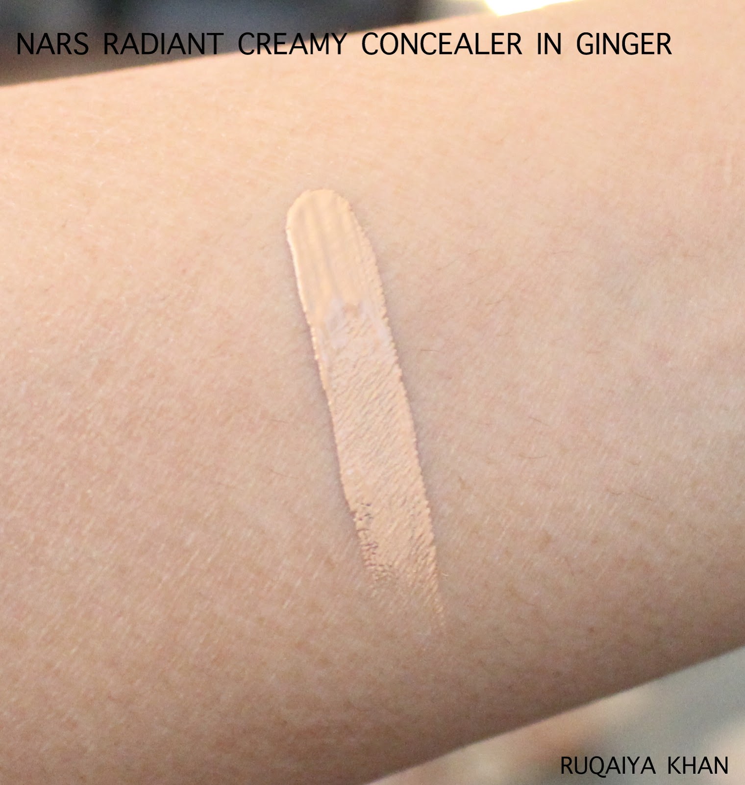 Ruqaiya Khan NARS Radiant Creamy Concealer in Ginger (Medium 2) Review