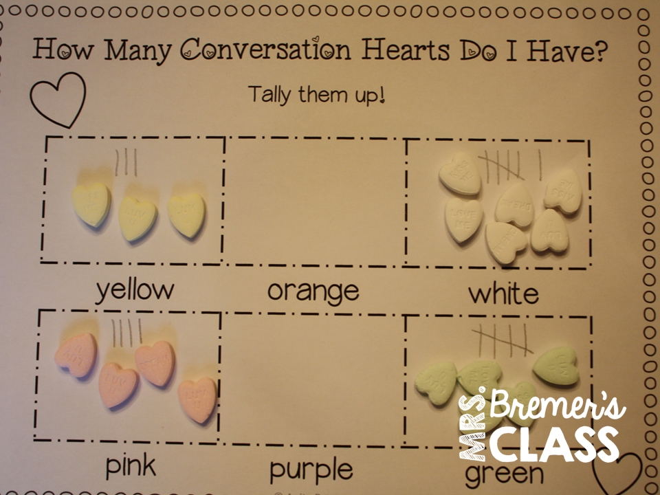 Conversation Heart Math | Mrs. Bremer's Class