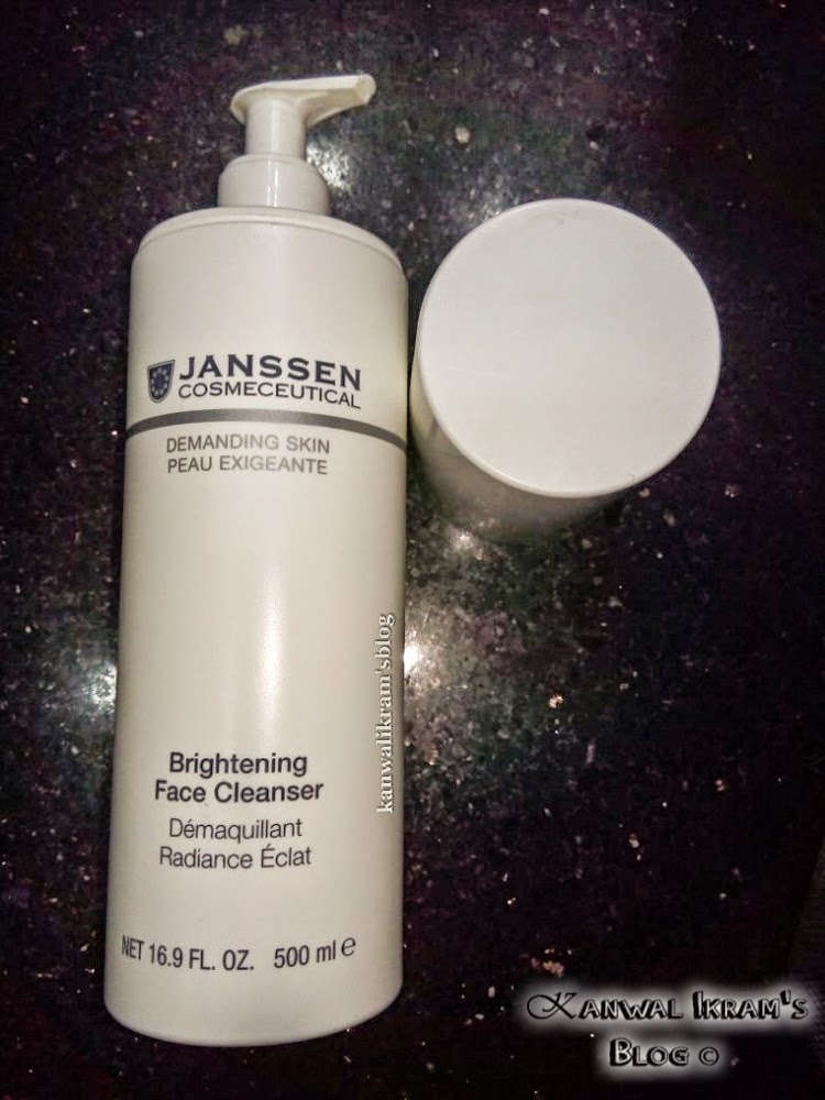 Kanwal Ikram's Blog Janssen Cosmeceutical Brightening Face CleanserReview