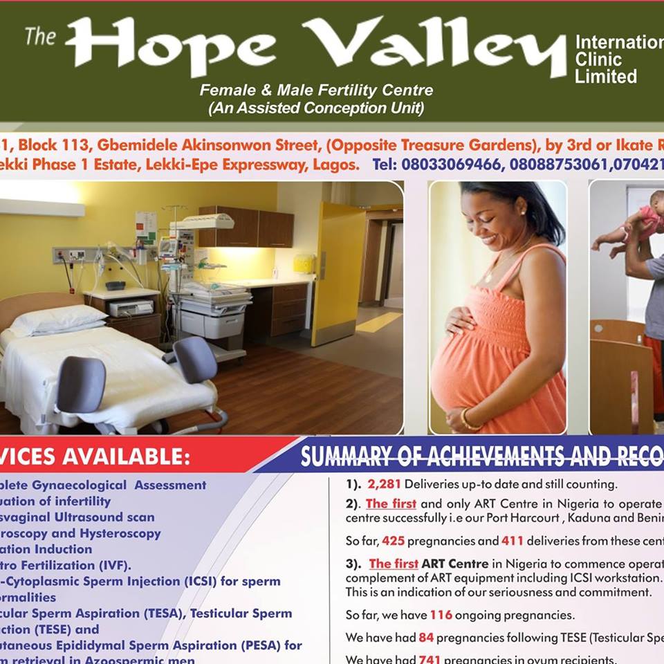 THE HOPE VALLEY INTERNATIONAL FERTILITY CLINIC: THE BEST FERTILITY CLINIC IN AFRICA