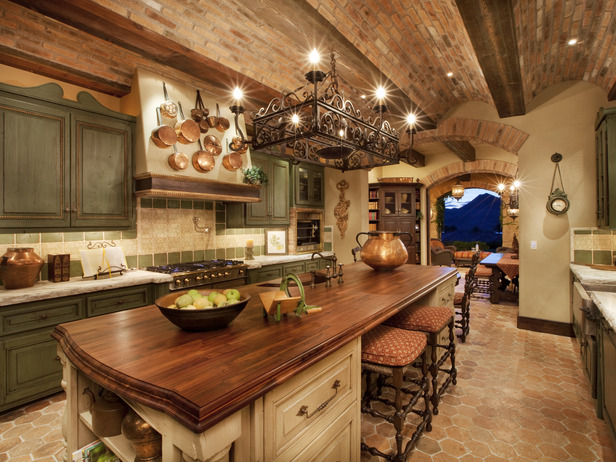 Old World Italian Style Kitchen