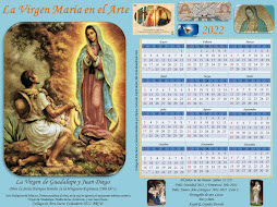 Calendario 2022 Virgen de Guadalupe