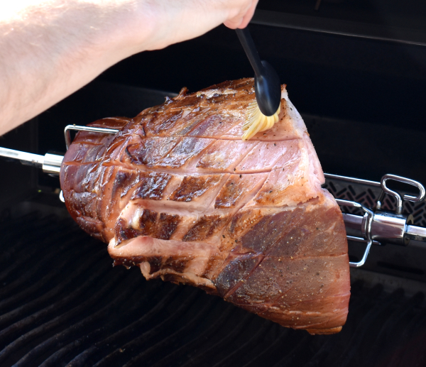 Rotisserie Jack Daniel's Ham