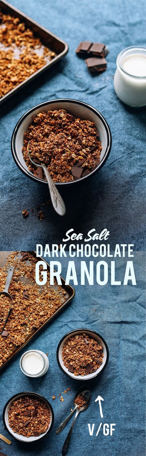 Sea Salt Dark Chocolate Granola Healthy Snacks Dairy Free