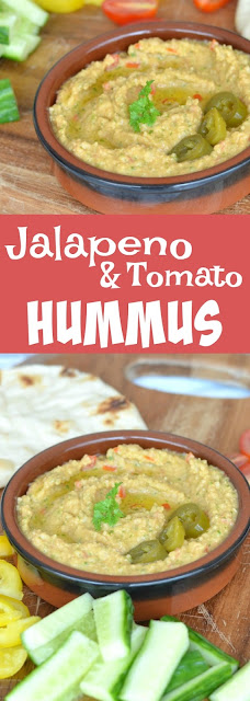 Jalapeno and Tomato Hummus