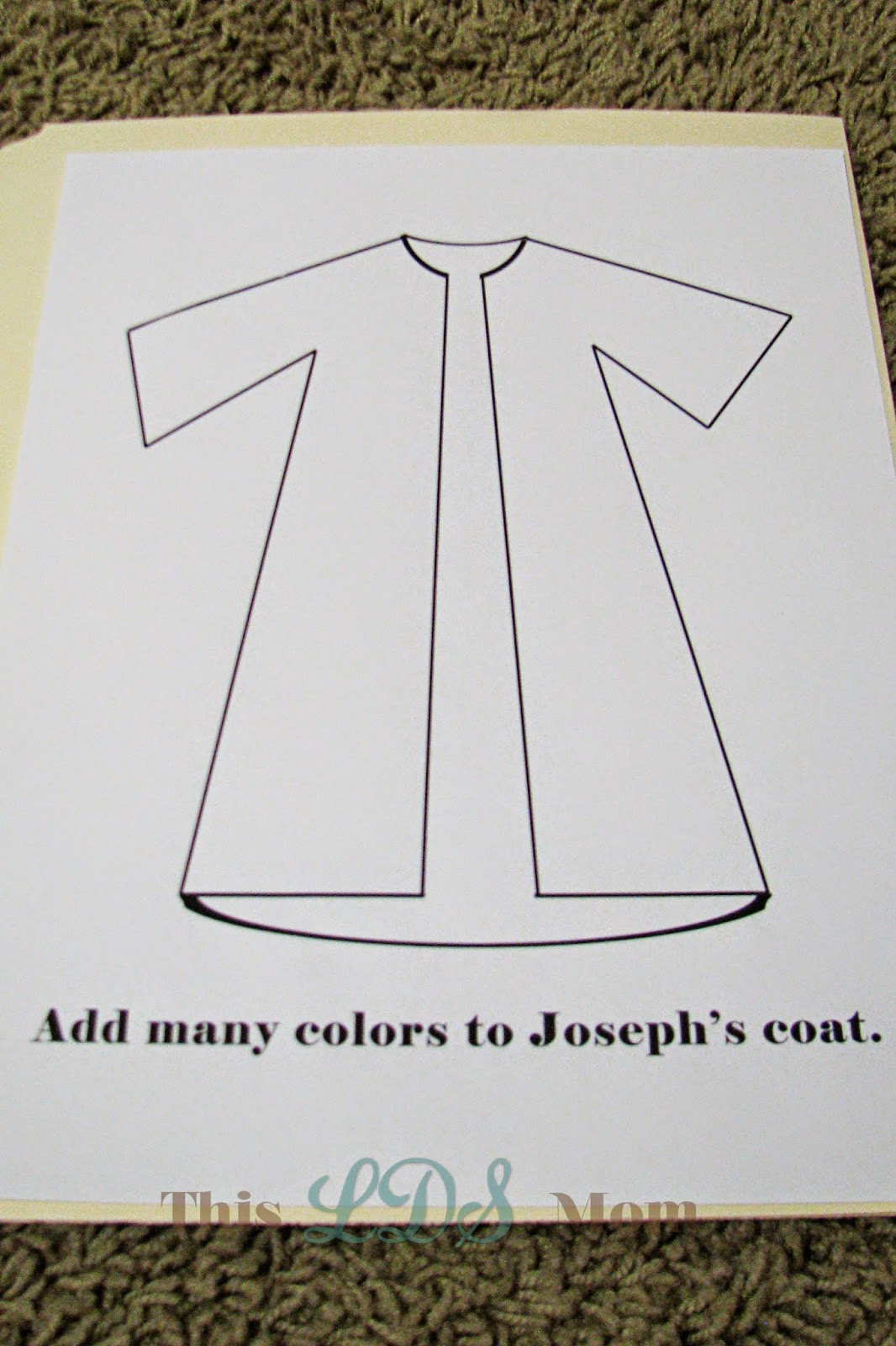 Printable Joseph Coat Of Many Colors - Printable Word Searches