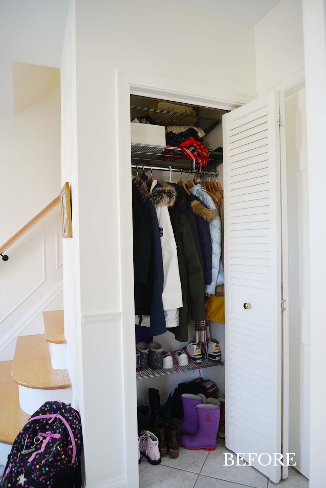 Hall Closet Organization: small home / BIG IDEAS – Simplicity in