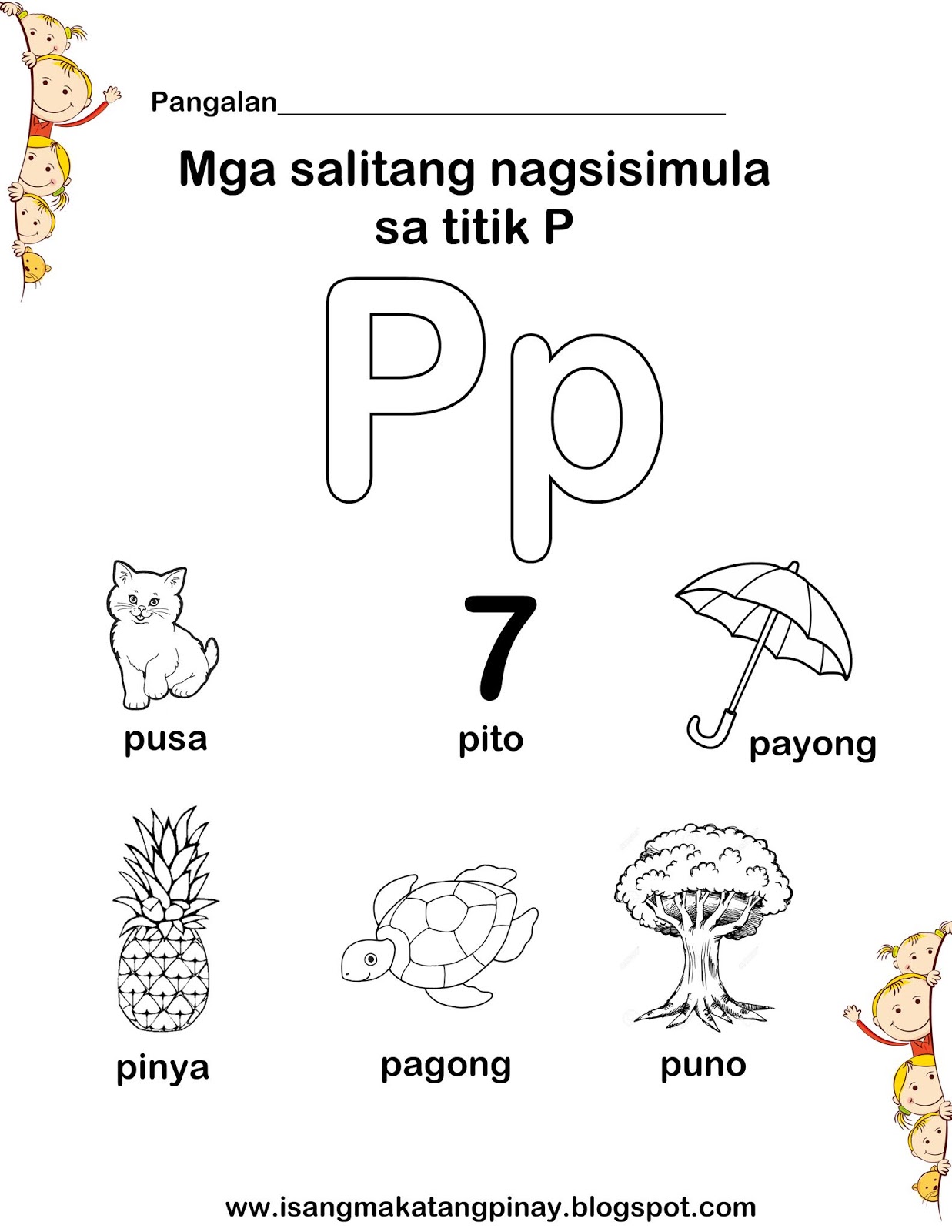 Isangmakatangpinay Mga Salitang Nagsisimula Sa Titik P