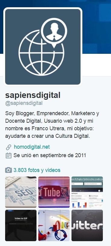 Sapiensdigital en Twitter.