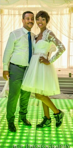 ivie okujaye white wedding photos