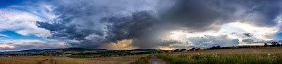 Wetterfotografie Gewitterzelle Regenfront Weserbergland