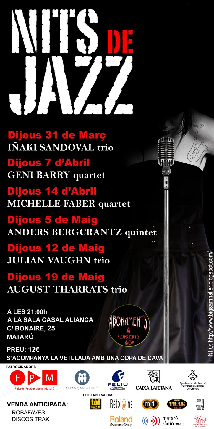 7è cicle NITS DE JAZZ a Mataró