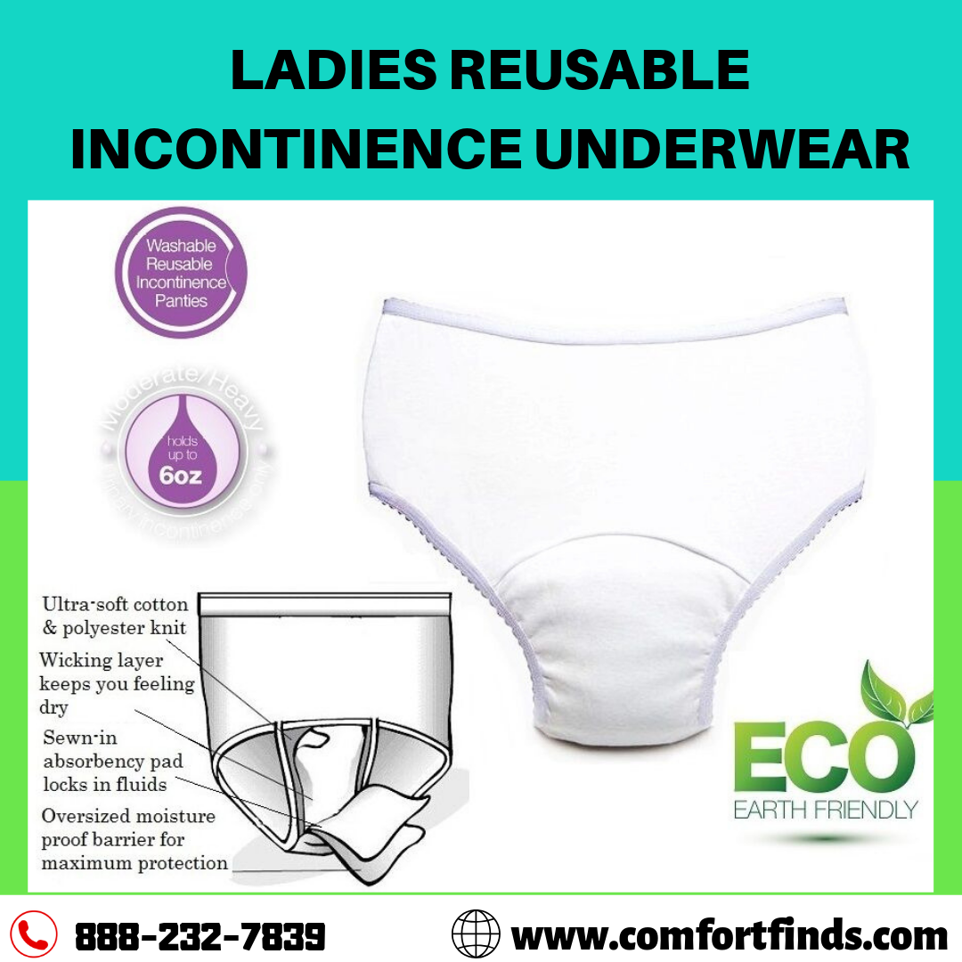 Know The Best Aid For Incontinences With The Seamless Reusable Panties