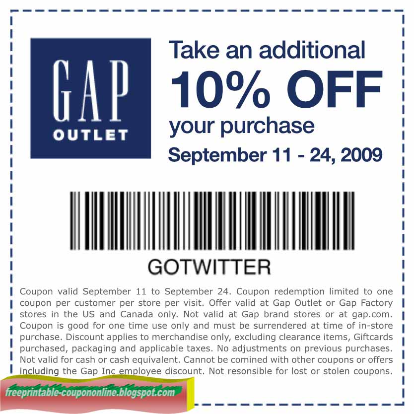 Printable Coupons 2020 Gap Coupons Printable Coupons 2020 Gap Coupons