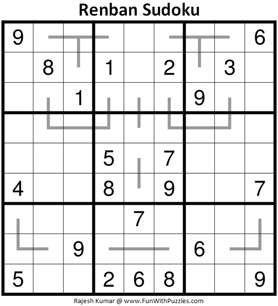 Renban Sudoku Puzzle (Fun With Sudoku #339)