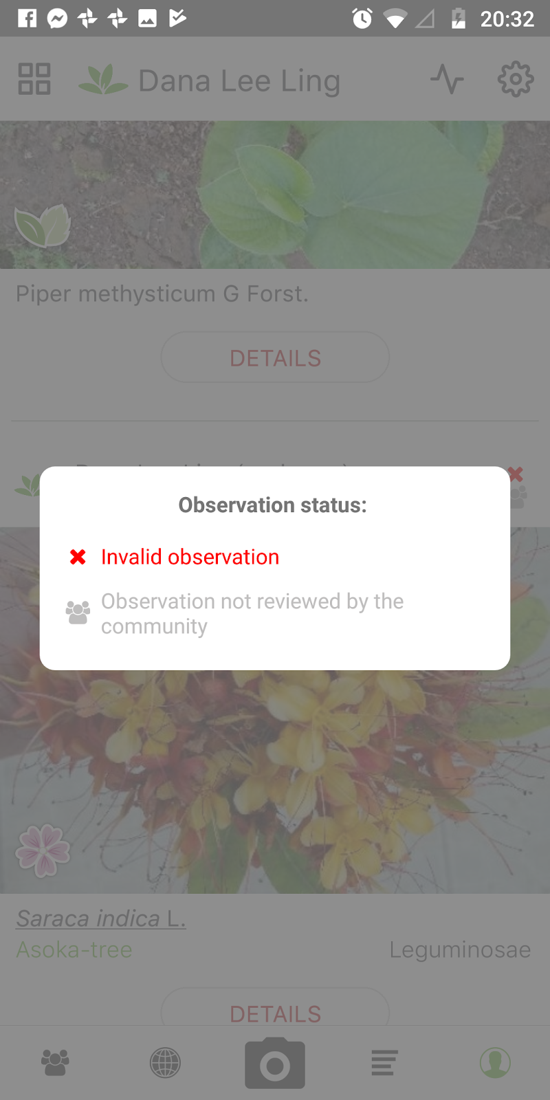 Experimenting with the and iNaturalist apps