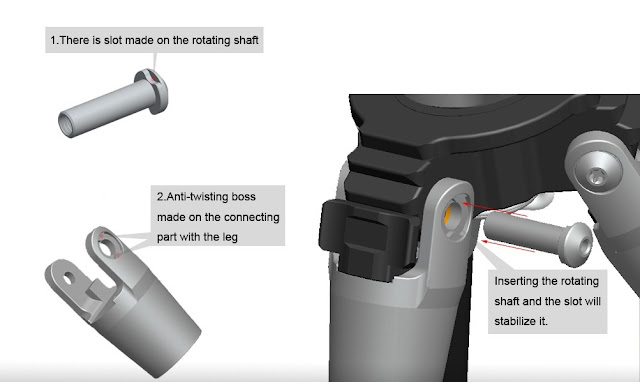 Sunwayfoto T2C40C patented leg joints drawing part I