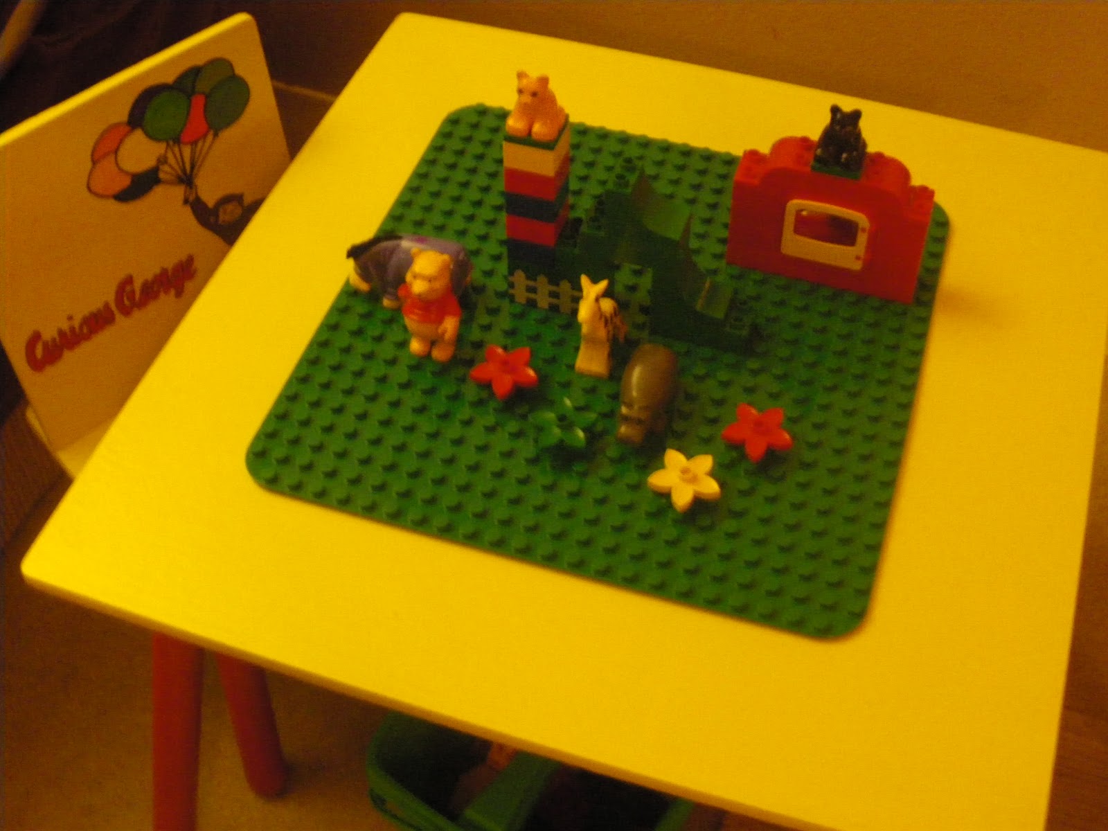 Reduce, Reuse, Renewed: DIY Lego Table: Curious George Style