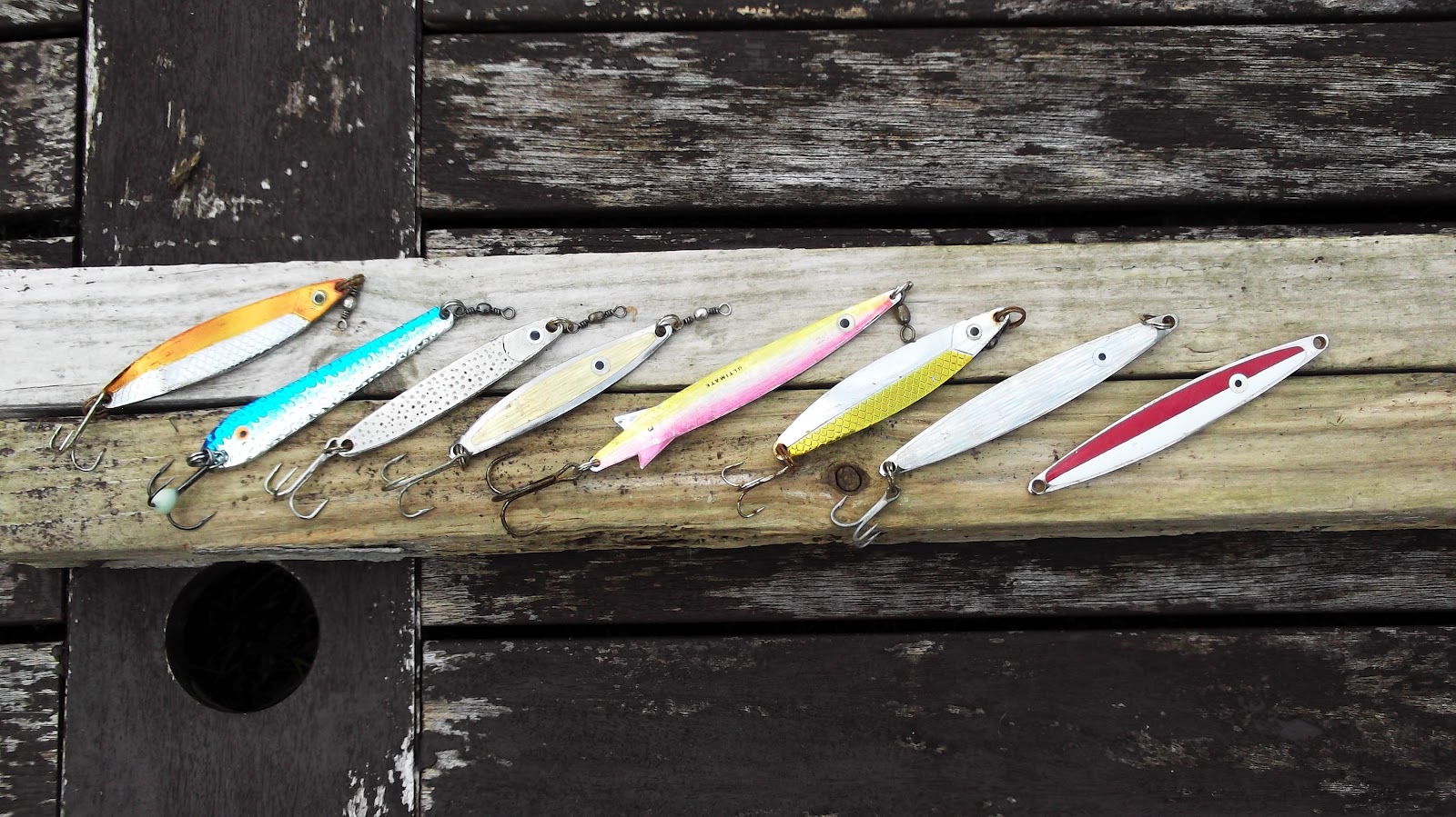 Cast, Hook and Strike. Sea Bass Fishing Blog. Selection of Spoon Baits