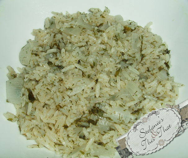 Stefanie's This and That: Iraqi Green Rice