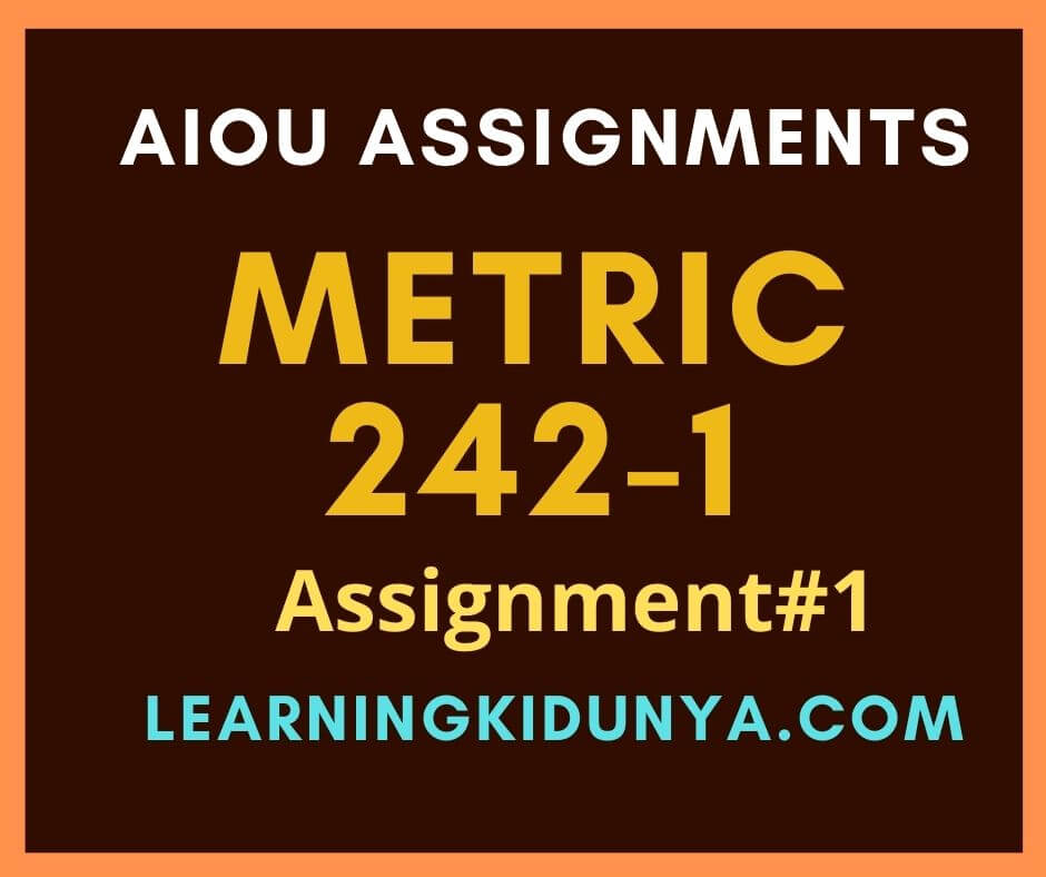 aiou 454 solved assignment 2 spring 2022